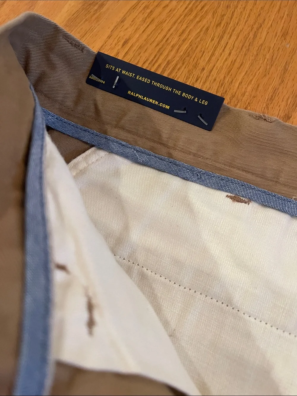 Polo by Ralph Lauren Men’s Tan Flat-Front Cotton Shorts